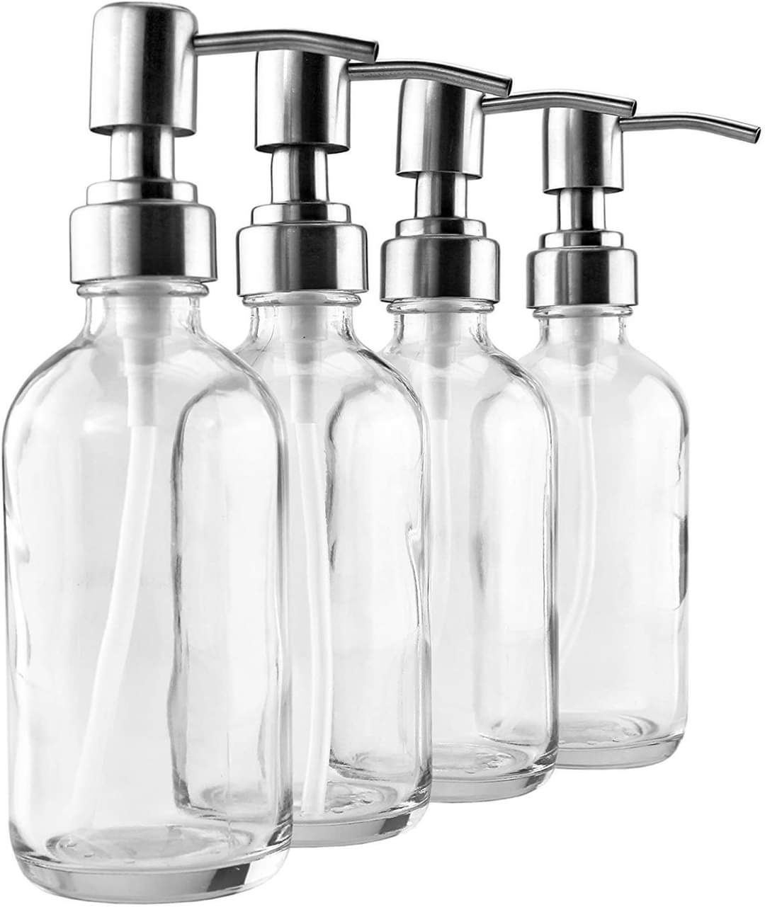 Glass Pump bottles