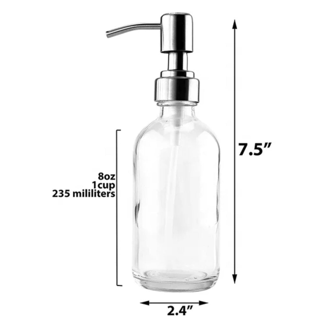 Glass Pump bottles